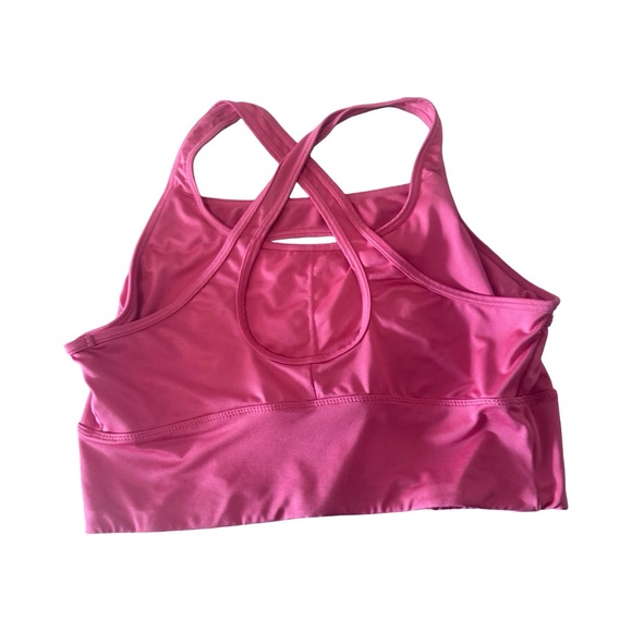 Danskin Pink Cut out Crisscross Cute Sports Bra L - Picture 3 of 6